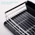 1 Tier 201 Stainless Steel Dish Rack Durable Using Stainless Steel Dish Drainer Factory